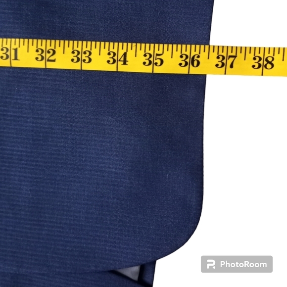 Stacy Adams Gold Label Size 44L Dark Blue Blazer Suit Jacket Coat - Picture 12 of 15